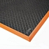 Protiúnavová průmyslová rohož Safety Stance Solid™, oranžová/černá, 97 x 163 x 2 cm