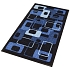 Vnitřní čisticí rohož Déco Design™ Modern 70's, 60 x 90 cm, modrá
