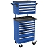 Montážní vozík Manutan Expert 7 s horní nástavbou, 81,7 x 67,8 x 45,9 cm, 7 + 4 zásuvky