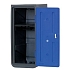 Plastová šatní skříň EMP, s policí, 1 oddíl, modrá