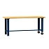 Mobilní dílenský stůl MPS4-815, 1500 x 800 x 880 mm, BUK, tmavě modrá