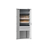 NC skříň s křídlovými dveřmi 36x27D s vybavením, var. 11, šedá-šedá