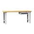 Dílenský stůl KOMBI PB4815, 1500 x 800 x 880 mm, BUK, šedá-tmavě modrá