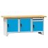 Modulární dílenský stůl PS2-4M, 2000 x 700 x 880 mm, MULTIPLEX, šedá-modrá