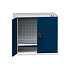 Nářaďová skříň SK1-006, 1044 x 625 x 1000 mm, šedá-tmavě modrá