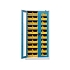 Skříň s boxy UK1-B11S, 950 x 400 x 1950 mm, šedá-modrá
