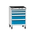 Dílenský vozík ZBM84-1, 36x36D, 731 x 753 x 810 mm, šedá-modrá