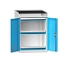 Strojní skříň ZBS3, 731 x 773 x 1010 mm, šedá-modrá