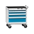 Dílenský vozík ZDM59-2, 36x27D, 731 x 600 x 810 mm, šedá-modrá