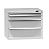 Zásuvková skříň ZG2, 1037 x 753 x 840 mm, šedá-šedá
