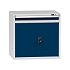 Zásuvková skříň ZG6, 1037 x 753 x 990 mm, šedá-tmavě modrá