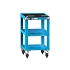 Dílenský vozík ZL, 3 police, 785 x 442 x 600 mm, modrá
