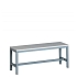 Šatní lavice, 400 x 1000 x 300 mm, šedá