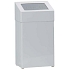 Bílý kovový odpadkový koš s výklopným víkem 18 l