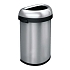 Srpkovitý odpadkový koš Open 60 l z matné nerezové oceli