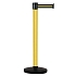 Zahrazovací sloupek s pásem na základně, žlutý