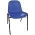 Plastová jídelní židle Manutan Expert Chaise, modrá