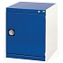 Dílenská skříňky Cubio SMF Bott, 60 x 52,5 x 52,5 cm, 1 police, šedá-modrá