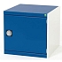 Dílenská skříňky Cubio SMF Bott, 60 x 65 x 75 cm, 1 police, šedá-modrá