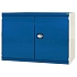 Dílenská skříň Bott Cubio 160, 90 x 130 x 52,5 cm, perfo dveře, šedá-modrá
