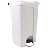 Plastový odpadkový koš Manutan Expert, objem 90 l, bílý