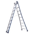 Hliníkový žebřík Platinum 300 Pro Tubesca-Comabi, 2 x 9 příček