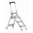 Pojízdné hliníkové schůdky Zarges s plošinou, 4 stupně