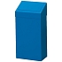Kovový odpadkový koš na tříděný odpad, objem 50 l, modrý