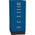 Jednořadá kovová kartotéka A4 Esk, 8 zásuvek, modrá