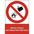 Zákazová bezpečnostní tabulka - Nehas vodou ani pěnovými přístroji, 297 x 210 mm, samolepicí fólie