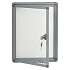 Magnetická vitrína Alcor Grey, jednokřídlá, 2 x A4