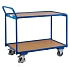 Policový vozík s madlem, do 250 kg, 2 police, 101 x 112,5 x 62,5 cm, modrý