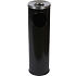 Kovový odpadkový koš Pillar s popelníkem, objem 15 l, černý