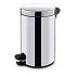 Kovový odpadkový koš Basic, objem 20 l, lesklý nerez