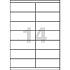 Samolepicí etikety, 105 x 42,3 mm, 100 ks