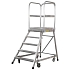 Pojízdný hliníkový plošinový žebřík Zarges, 6 stupňů
