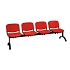 Lavice Viva, čtyřmístná, červená