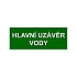 Informační bezpečnostní tabulka - Hlavní uzávěr vody, samolepicí fólie