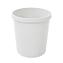 Plastový odpadkový koš Plastic, objem 18 l, šedý