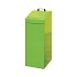 Kovový odpadkový koš na tříděný odpad, objem 100 l, zelený