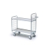 Policový vozík Ergobjorn s madlem a mřížovými bočnicemi, do 200 kg, 2 police, 112 x 93 x 46 cm