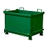 Kontejner s výklopným víkem, objem 2 000 l, zelený