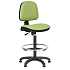 Zvýšená pracovní židle Monako plus s kluzáky, zelená