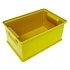 Barevná plastová přepravka PS (8,7 l), žlutá