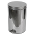 Kovový odpadkový koš Merida Clean, objem 20 l, lesklý nerez