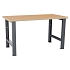 Dílenský pracovní stůl LISTA, 1500x750x840mm, nosnost 600 kg, tmavě šedá
