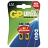 Alkalická baterie GP Ultra Plus LR03 (AAA), blistr