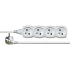 Prodlužovací kabel Emos, 4 zásuvky, bílý, 2 m