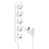 Prodlužovací kabel Emos, 5 zásuvek, bílý, 3 m