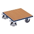 Transportní plošina, do 400 kg, 50 x 50 x 18,5 cm, modrá